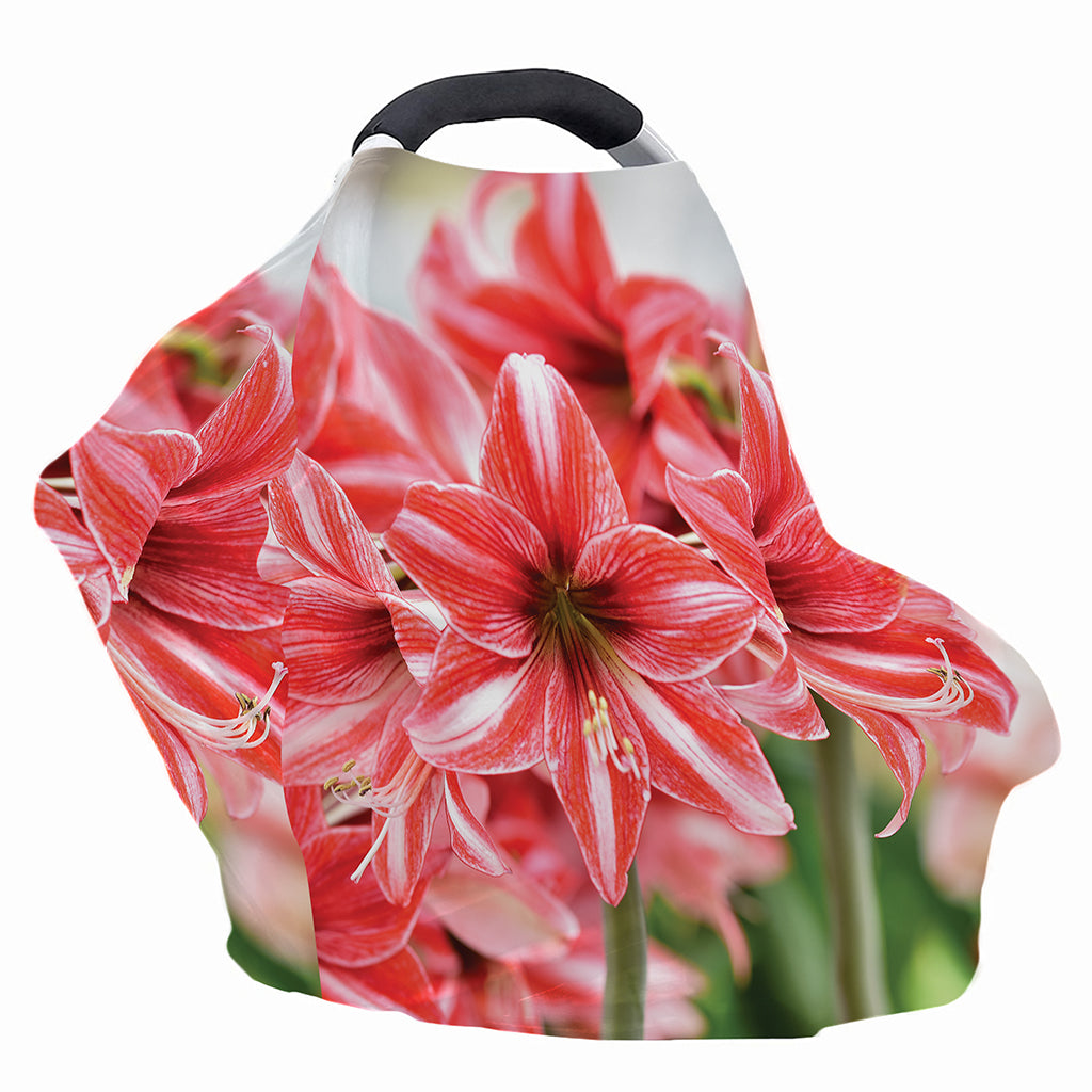 Amaryllis Flower Print Baby Seat Cover