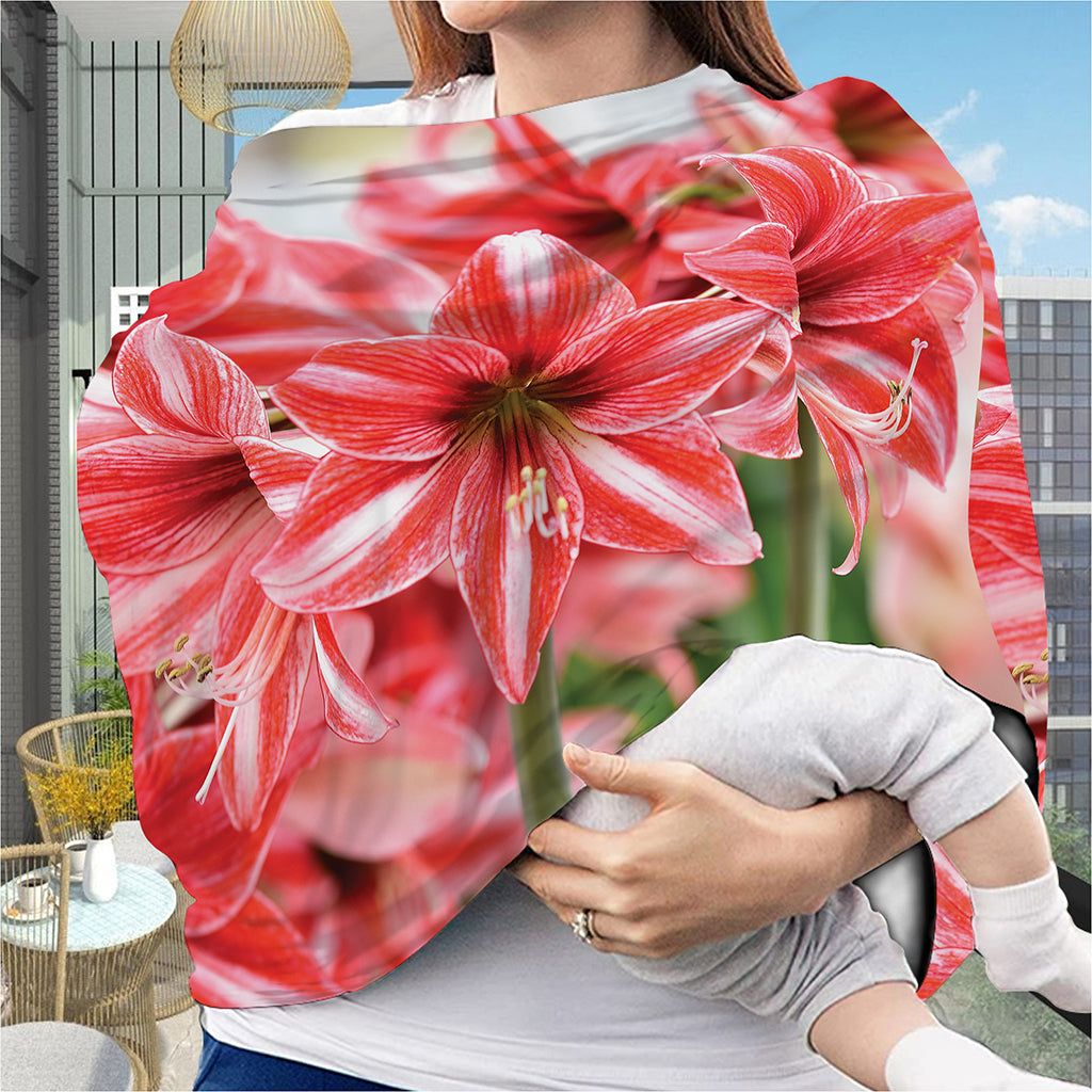 Amaryllis Flower Print Baby Seat Cover