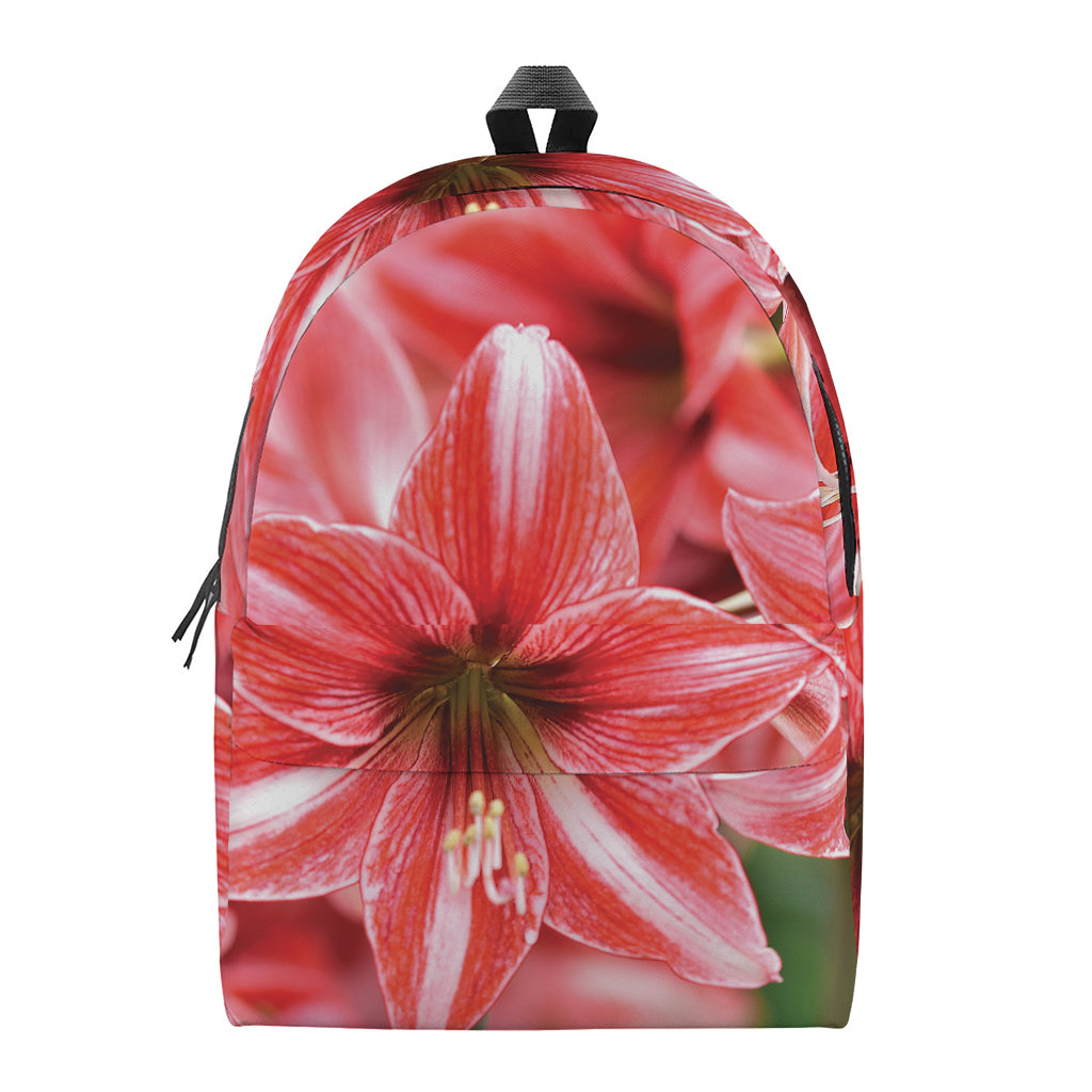 Amaryllis Flower Print Backpack