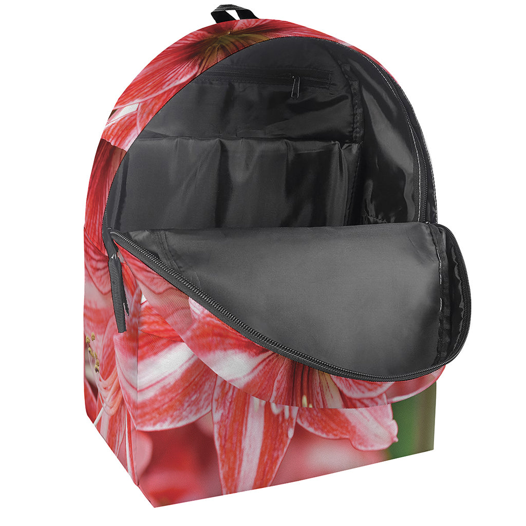 Amaryllis Flower Print Backpack