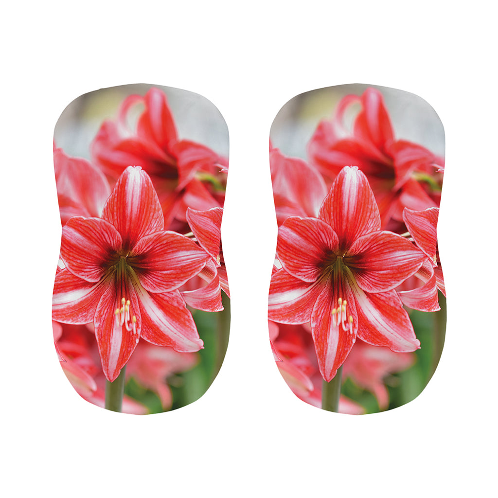Amaryllis Flower Print Bar Stool Covers