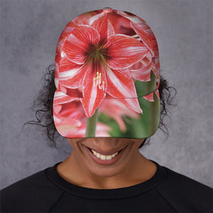 Amaryllis Flower Print Baseball Cap