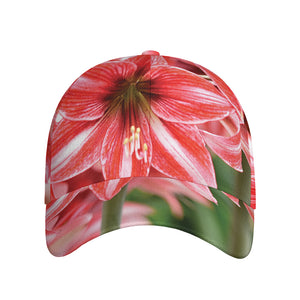 Amaryllis Flower Print Baseball Cap