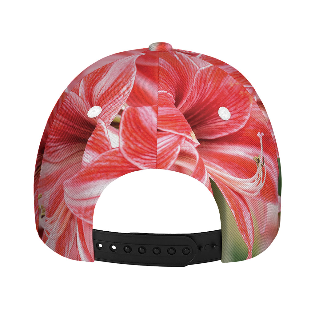 Amaryllis Flower Print Baseball Cap