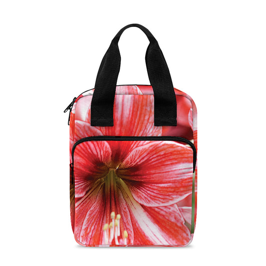 Amaryllis Flower Print Bible Tote Bag