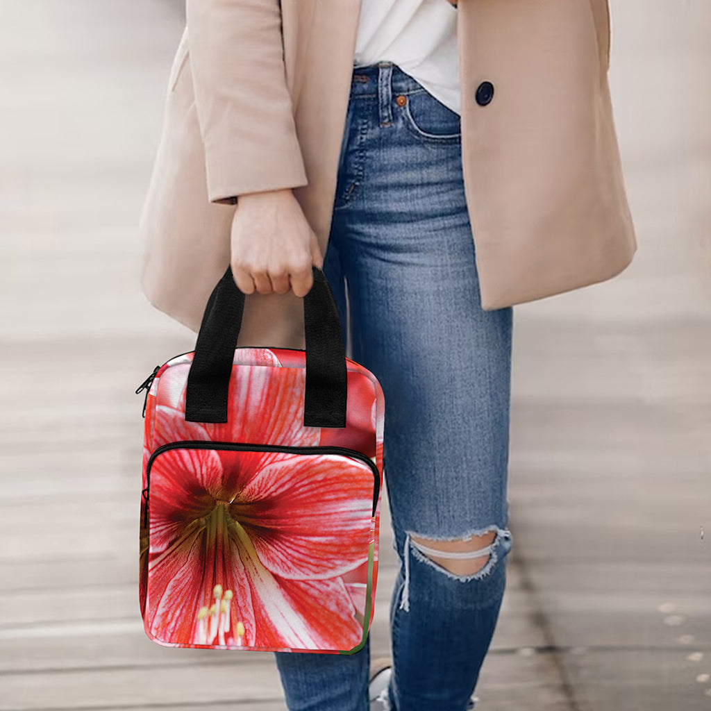 Amaryllis Flower Print Bible Tote Bag