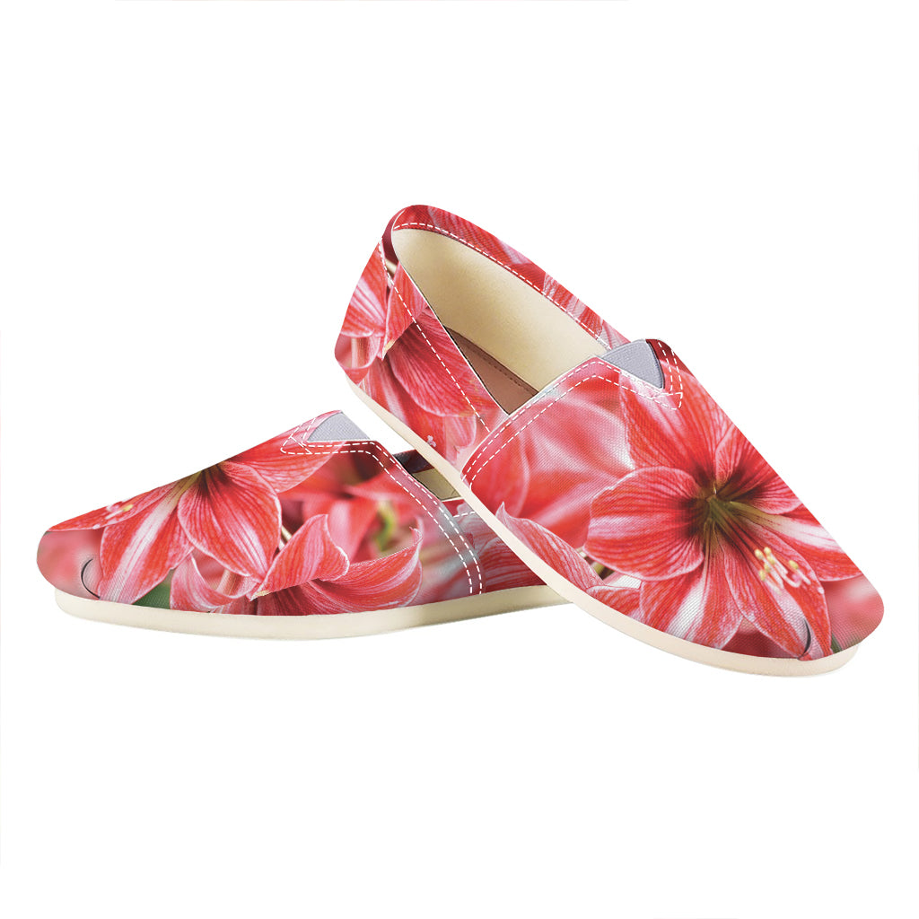 Amaryllis Flower Print Casual Shoes