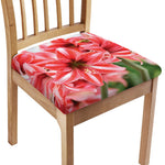 Amaryllis Flower Print Chair Cushion Cover