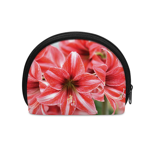 Amaryllis Flower Print Coin Purse