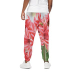 Amaryllis Flower Print Cotton Pants
