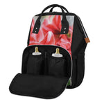 Amaryllis Flower Print Diaper Bag