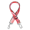 Amaryllis Flower Print Dog Seat Belt