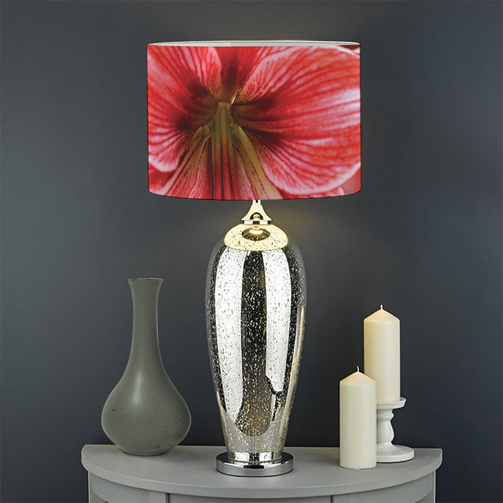 Amaryllis Flower Print Drum Lamp Shade