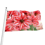 Amaryllis Flower Print Flag