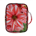 Amaryllis Flower Print Front Pocket Bible Bag
