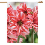 Amaryllis Flower Print House Flag