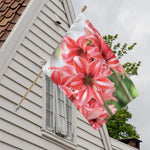 Amaryllis Flower Print House Flag