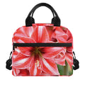 Amaryllis Flower Print Insulated Lunch Bag