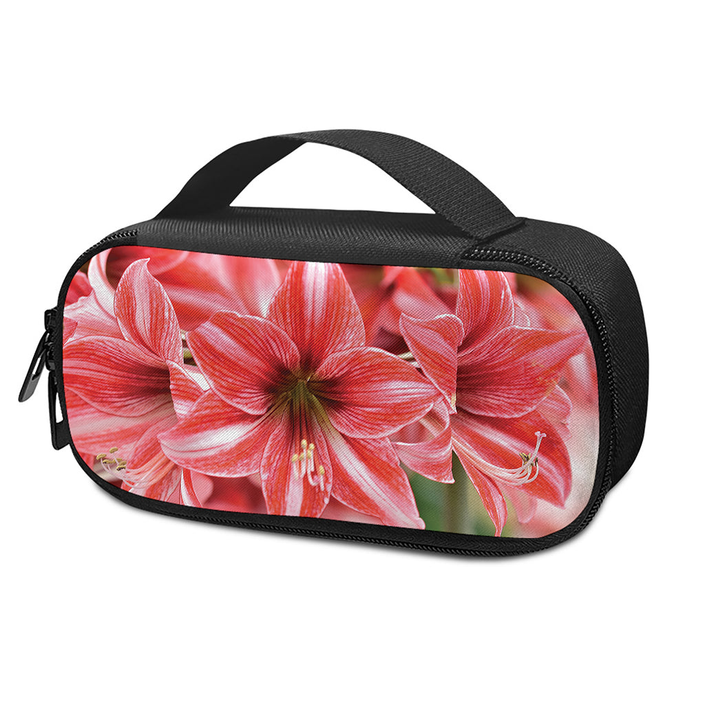 Amaryllis Flower Print Insulin Cooler Travel Case
