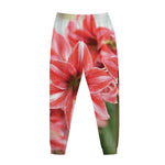 Amaryllis Flower Print Jogger Pants