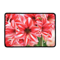 Amaryllis Flower Print Kitchen Mat