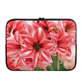 Amaryllis Flower Print Laptop Sleeve