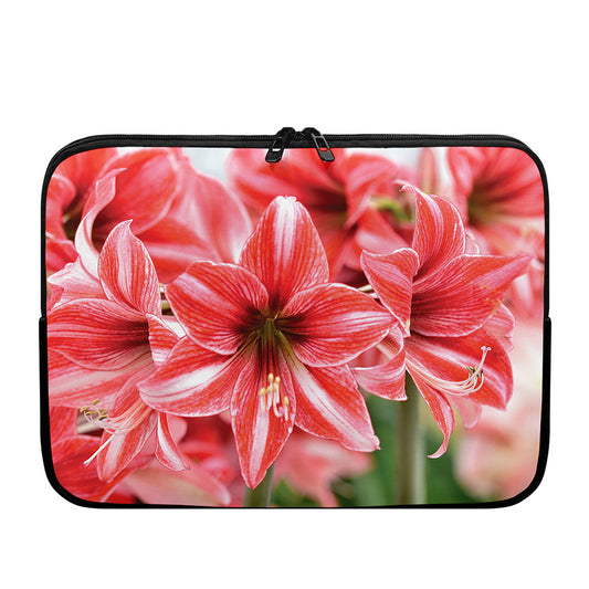 Amaryllis Flower Print Laptop Sleeve
