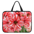 Amaryllis Flower Print Laptop Sleeve With Handle
