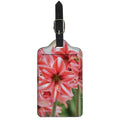 Amaryllis Flower Print Luggage Tag