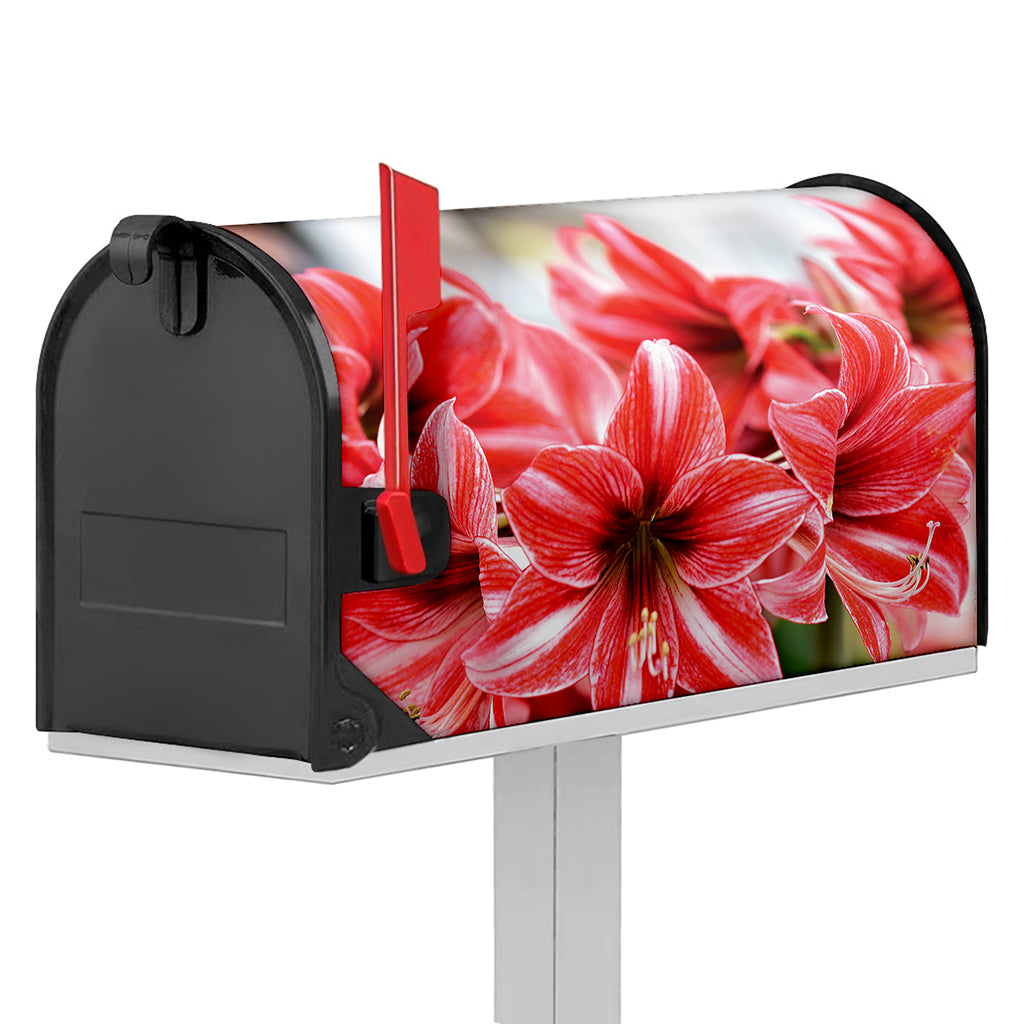 Amaryllis Flower Print Mailbox Cover