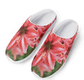 Amaryllis Flower Print Mesh Casual Shoes