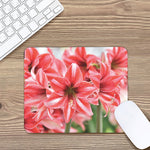 Amaryllis Flower Print Mouse Pad