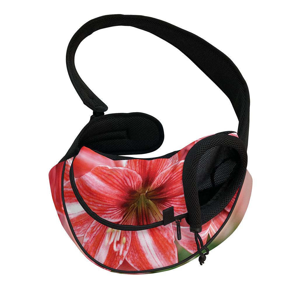 Amaryllis Flower Print Pet Sling Carrier