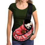 Amaryllis Flower Print Pet Sling Carrier