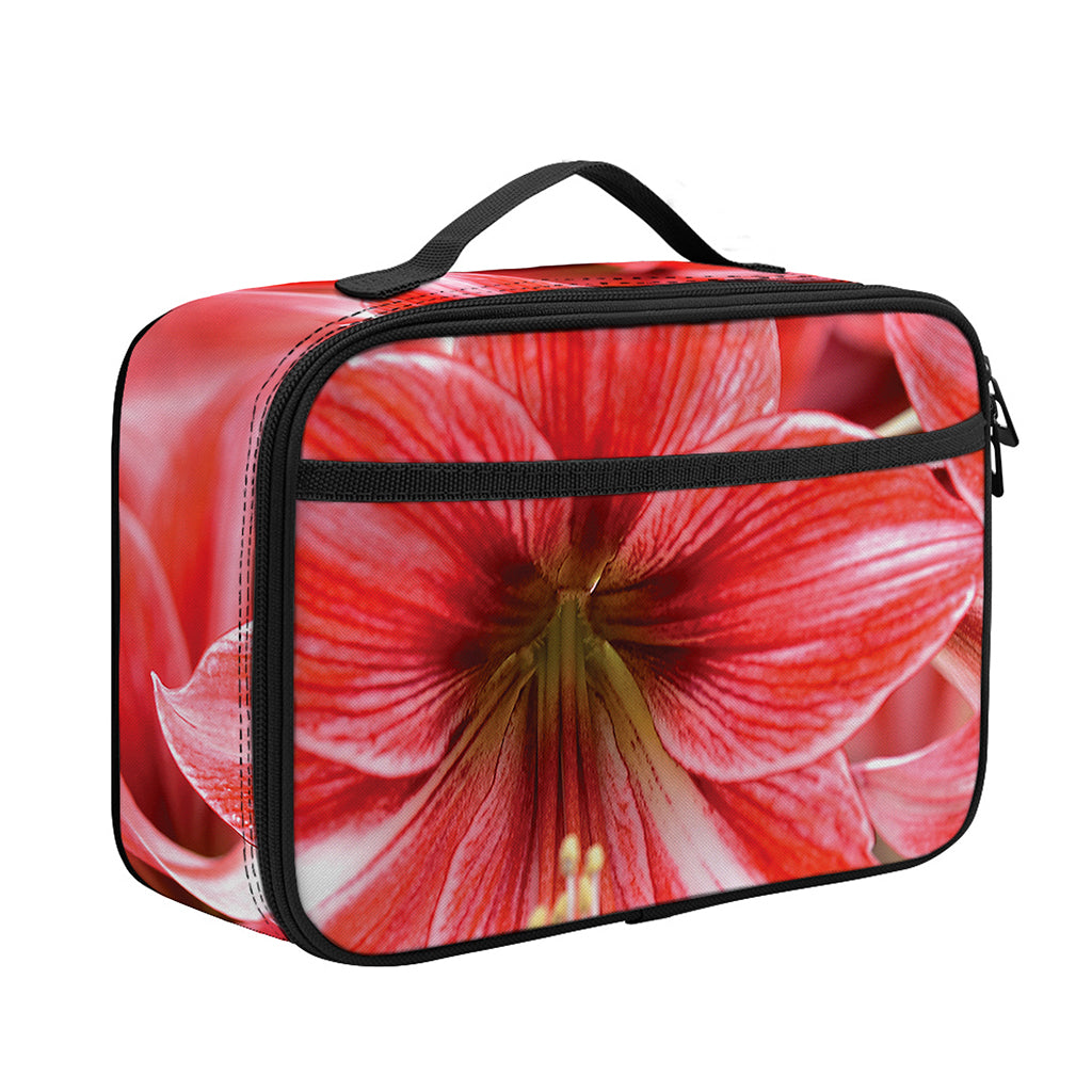 Amaryllis Flower Print Portable Lunch Bag