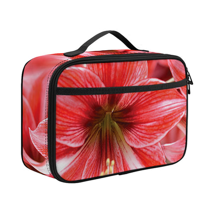 Amaryllis Flower Print Portable Lunch Bag