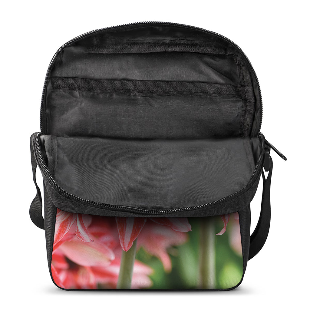 Amaryllis Flower Print Rectangular Crossbody Bag