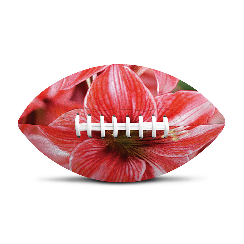 Amaryllis Flower Print Rugby Ball
