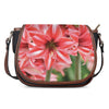 Amaryllis Flower Print Saddle Bag