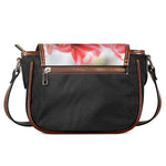 Amaryllis Flower Print Saddle Bag