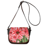 Amaryllis Flower Print Saddle Bag