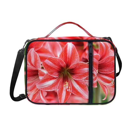 Amaryllis Flower Print Shoulder Strap Bible Bag