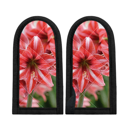 Amaryllis Flower Print Skillet Handle Cover