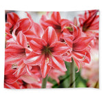 Amaryllis Flower Print Tapestry