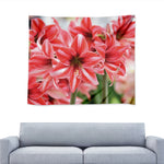 Amaryllis Flower Print Tapestry