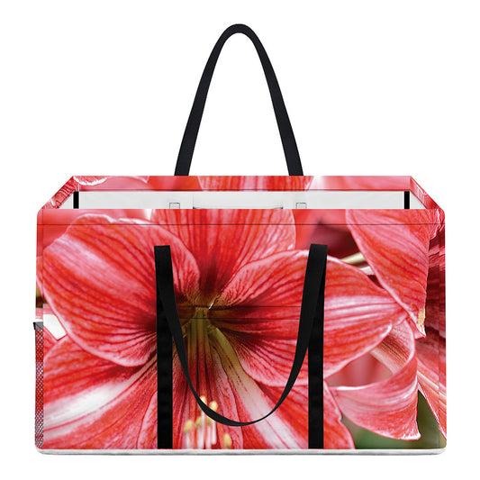 Amaryllis Flower Print Utility Tote Bag