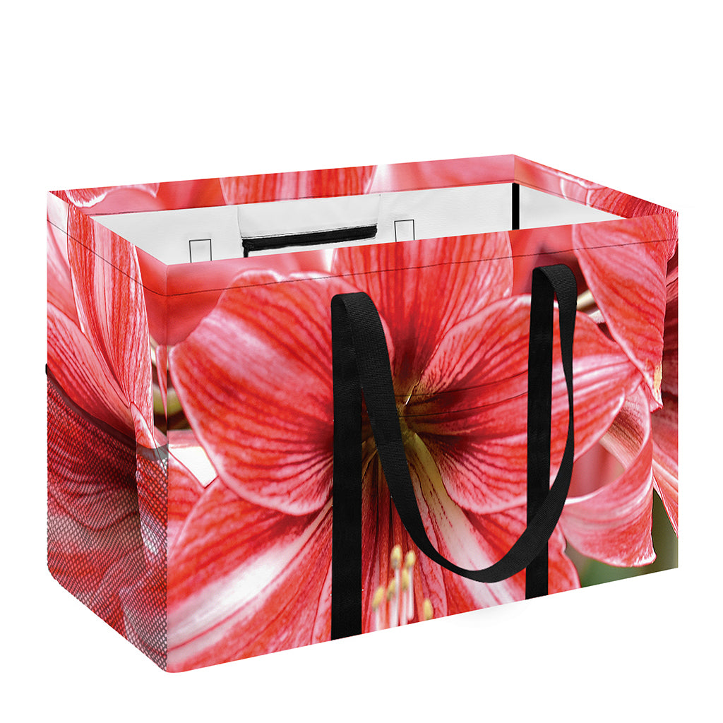 Amaryllis Flower Print Utility Tote Bag