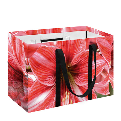 Amaryllis Flower Print Utility Tote Bag