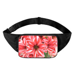 Amaryllis Flower Print Waist Bag