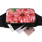 Amaryllis Flower Print Waist Bag